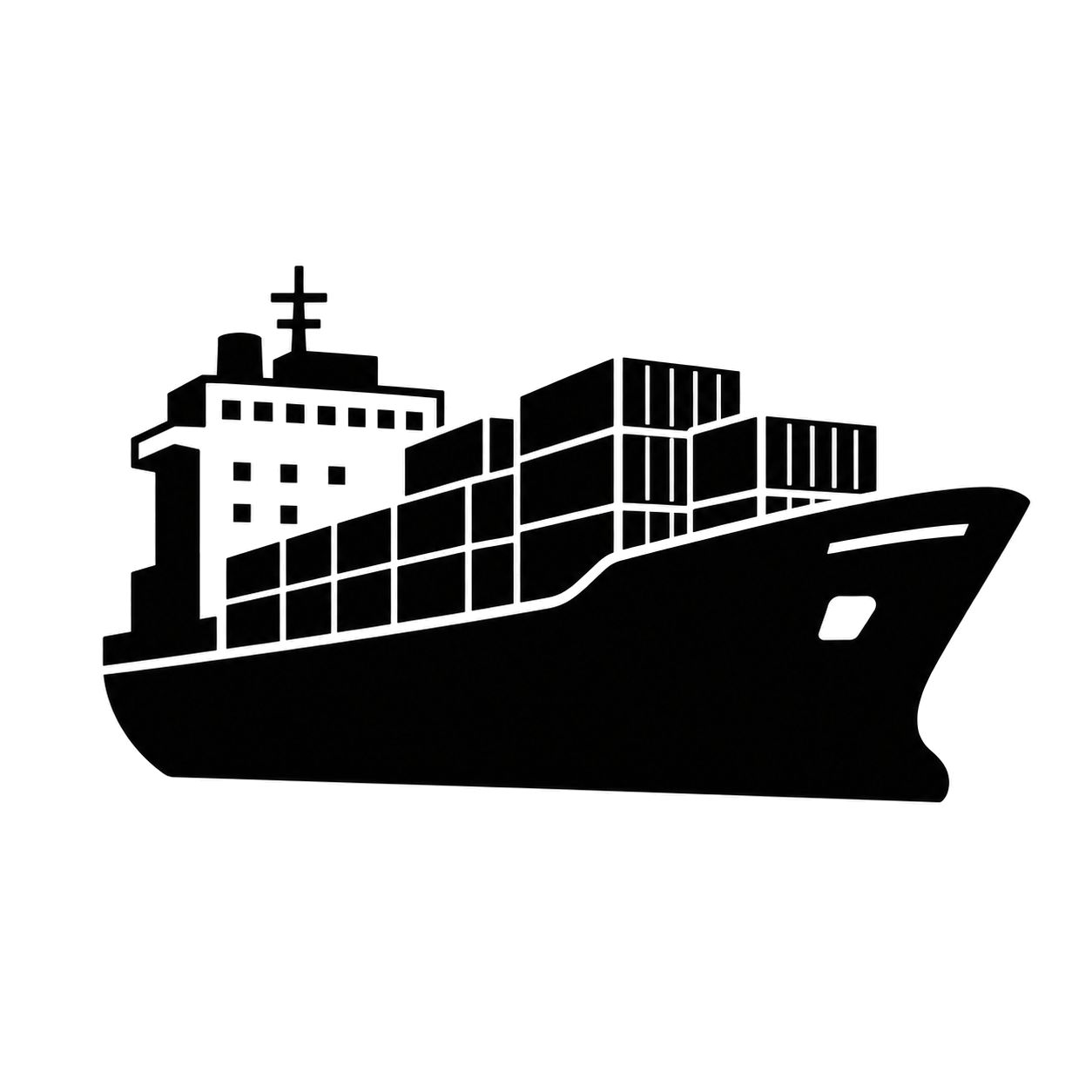 Ocean freight service icon